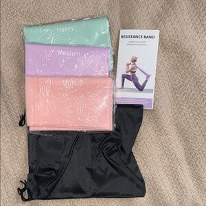Resistance Bands with Bag & Workout Instructions